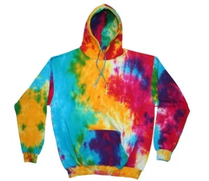 TD987 Colortone® 8777Y Youth Long Sleeve Ultra Stylish Tie Dye Fleece Pullover - Picture 1 of 14