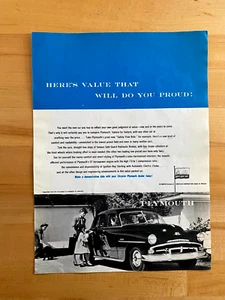 1951 Print Ad Plymouth - Picture 1 of 1