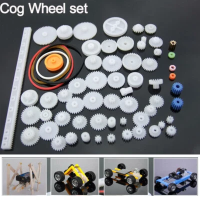 Cog Wheel Plastic Gear Pulley Innovative Intelligence Toy Motor Robot Children