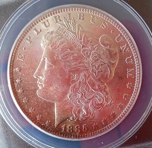 1885-O  Morgan Silver Dollar ANACS Graded MS 62 Condition . - Picture 1 of 6