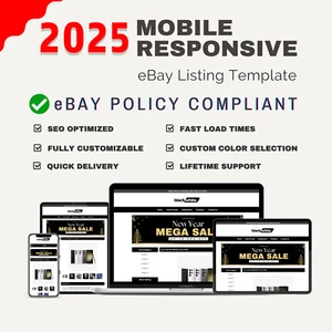 eBay Listing Template 2025 | Professional Mobile Responsive Design - Picture 1 of 6