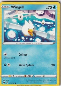   Pokemon Tarjeta SWSH02 Clash der Rebellen Nº 41/192 Wingull Inglés - Imagen 1 de 1