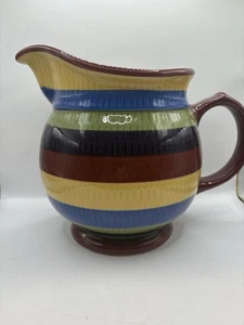 Longaberger Multi Stripe Pitcher - Picture 1 of 6