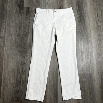 Ralph Lauren Purple Label Straight Fit Cotton Chino Pants White Men’s Size 32x28 - Image 1 of 4