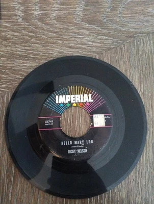 1961 RICKY NELSON Hello Mary Lou / Travelin Man 45 RPM IMPERIAL X5741 Foto 1 de 2