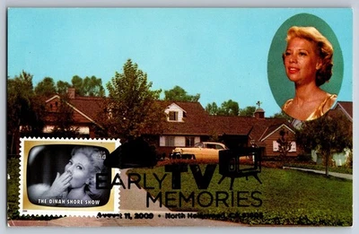 Maxi tarjeta #4414i Early TV Dinah Shore Show FDC con cancelación fotográfica Foto 1 de 2