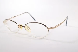 Elle Eyeglasses EL 2596 Women Gold/Grey Semi-Rimless Titanium Glasses Frames - Picture 1 of 4