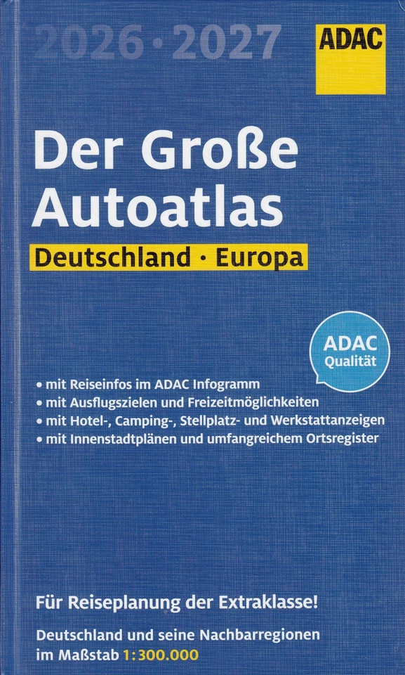 ADAC Der Große Autoatlas 2026/2027 Deutschland und seine Nachbarregionen 1 300.0