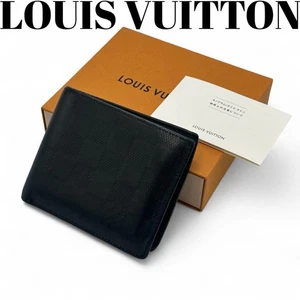 with box Louis Vuitton Portefeuille Marco NM bifold wallet black From Japan - Picture 1 of 10