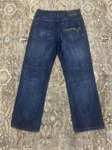 Jeans Vintage Roca Wear Y2K Sueltos Hip Hop Bordados Denim 36x33 - Imagen 1 de 10