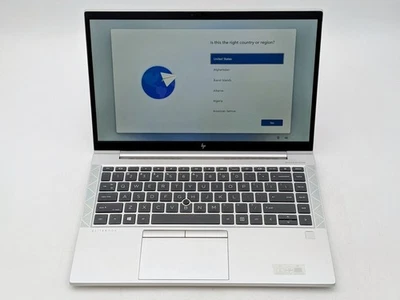 HP EliteBook 845 G7 14" FHD RYZEN 5 PRO 4650U 256GB SSD 16GB W11 Webcam - Image 1 of 4