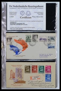 NIEDERLANDE 1950-2014 FDC's Zertifikat in 7 Alben Briefmarkensammlung - Bild 1 von 12
