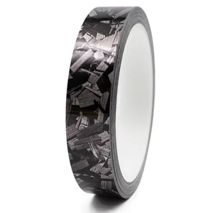 8,5m Zierstreifen 12mm Forged Carbon Schwarz Silber Auto Motorrad Dekorstreif - Picture 1 of 6