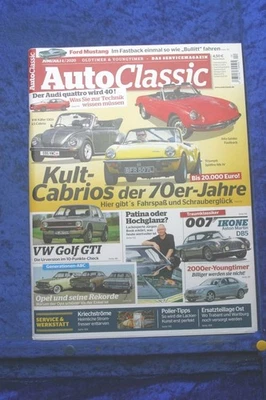 Auto Classic 4/20 Opel Rekord Aston Martin DB5 VW 1303 Cabrio Triumph Spitfire - Immagine 1 di 4