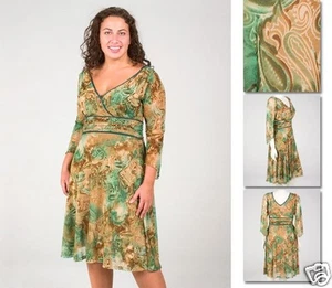 NEW! Zaftique ULTIMATE MOTIF Dress GREEN (Last One!) 0Z / Womens 14 / Large L - Picture 1 of 1