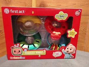 NIB COCOMELON™ FIRST ACT™ 4 PIECE MUSICAL RINGS FOR 12+ MONTHS - Picture 1 of 6