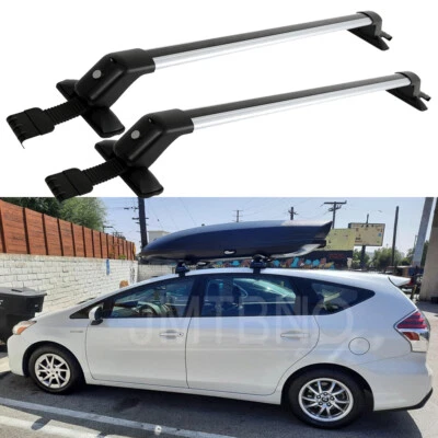 Barra transportadora de bagagem barra transversal com trava para Toyota Prius 2002-2021 rack de teto superior - Imagem 1 de 4