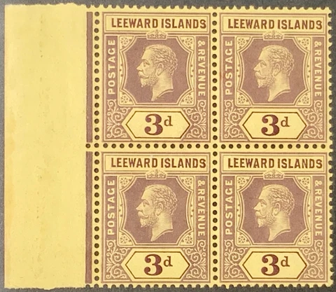 Leeward Islands #SG51dw MNH CV£1800.00 1913 KEVII [Inverted Watermark][51 Mi51] Cover