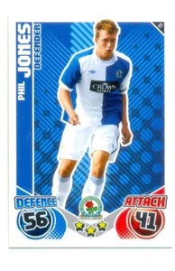 2010/2011 Topps Match Attax Common Card 61 - Phil Jones - Blackburn Rovers - Picture 1 of 1