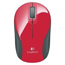 Logitech Wireless Mini Mouse M187 Red 910-002727 Very Good