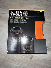 Klein Tools 66040 2-in-1 Impact Socket Set, 12-Point, 5-Piece