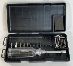 Craftsman Bit Driver Light 10 Piece Illuminated Screwdriver Set USA W/ Case - Picture 1 of 5