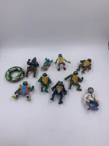 10 Piece Mixed Lot Of Vintage Teenage Mutant Ninja Turtles 90’s - Picture 1 of 14