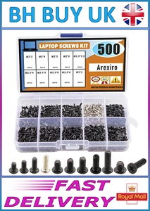 500 x LAPTOP SCREW SET, MINI SCREWS, M2 M2.5 M3, BLACK SILVER, REPAIR PC, UK - Picture 1 of 4