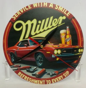 Reloj colgante de pared decorativo Miller Beer arte de pared bar decoración - Imagen 1 de 3