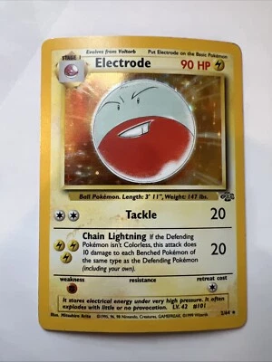 1999 Pokemon Electrode Holo Rare 1st Edition Jungle 2/64 MP-HP - Image 1 of 4