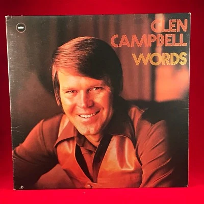 GLEN CAMPBELL  Words 1973  UK Vinyl LP original record Homeward Bound It's Over - Image 1 of 3