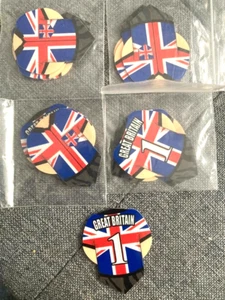3 Sets Of Dart flights Great Britain logo Plus 4th Set Free - Picture 1 of 1