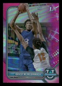 2021-22 Bowman University #5 David McCormack Rookie Pink Kansas Jayhawks - Picture 1 of 2