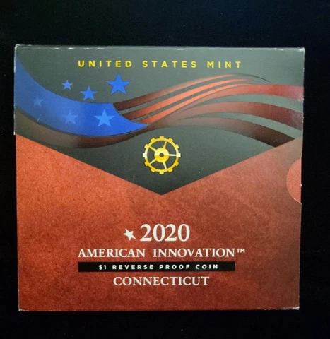 2020 American Innovation Reverse Proof Set (CONNECTICUT) | Beautiful Set Cover