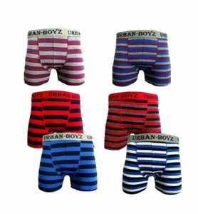 3 pares de pantalones cortos boxer a rayas de diseñador para hombre baúles de algodón - Imagen 1 de 1