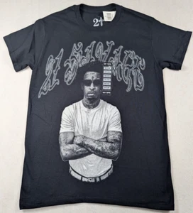 Hot Topic - 21 Savage - T-Shirt With Crossed Arms - Size: M - Picture 1 of 14