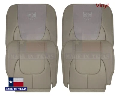 2002 2003 Para Dodge Ram 1500 2500 3500 ST Laramie Capa de Assento de Carro Dianteiro Bronzeado - Imagem 1 de 4