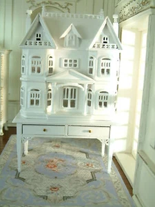 Dollhouse Miniature Cabinet White French Villa Le Chateau Design 1/12 Scale - Picture 1 of 6