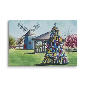 Eastham MA Cape Cod Art Historic District Landscape Thick Canvas Print - Picture 1 of 17