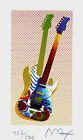 Rock N' Roll Guitar I, Limited Edition Lithograph (Mini), Peter Max SIGNED