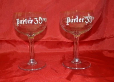 2 verres à bière anciens PORTER 39 Scotch Export - Photo 1/3