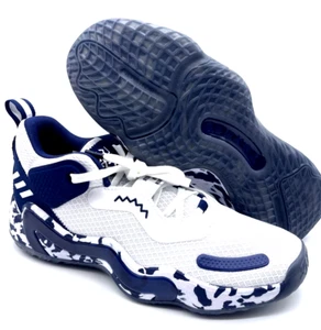 Adidas DOT Uomo 10 Issue 3 LVL Sneakers Basket Bianco e Navy GY0991 - Foto 1 di 4