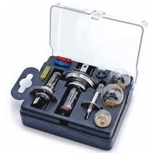 Branded ECE Universal Travel Emergency Car Spare Bulb & Fuse Kit (H7, H1 & H4) - Picture 1 of 5
