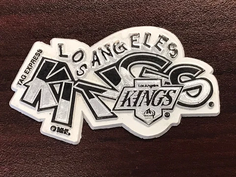 Vintage NHL LOS ANGELES KINGS Hockey FRIDGE MAGNET Standings Board Rubber NEW Cover