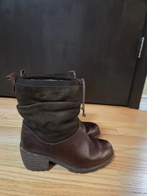 EMU AUSTRALIA WOMEN BOOTS SIZE 8 BROWN LEATHER MID CALF - Image 1 of 4