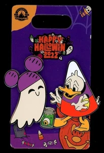 Happy Halloween 2022 Donald Duck & Ghost Ear Hat 2 Disney Pin Set - Picture 1 of 1