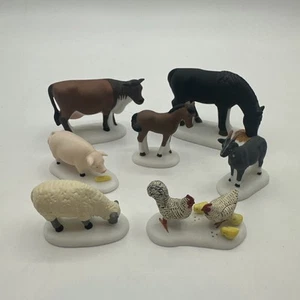 Lote de 7 animales de granja colección Heritage Village Department 56 de #56588 - Imagen 1 de 8