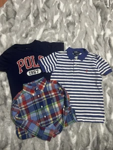 Polo Ralph Lauren Lot of 3 Boys Shirts Size 4/4T - Picture 1 of 5