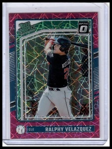 2024 Donruss #108 Ralphy Velazquez Optic Pink Velocity Prizm #/79 - Picture 1 of 2
