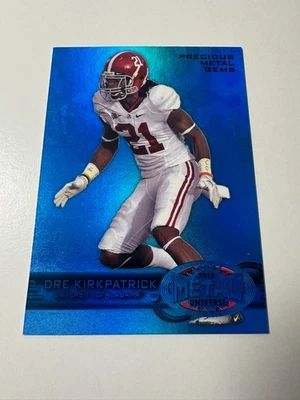 2012 Fleer Retro Dre Kirkpatrick Blue PMG Precious Metal Gems /50 RC #M-82 - Image 1 of 2
